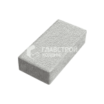 Тротуарная плитка Прямоугольник 20х10х4 см, белая на камне