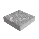 Тротуарная плитка Квадрат 20х20х4 см, серо-белая с мраморной крошкой