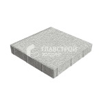Тротуарная плитка Квадрат 500х500х70, белая на камне
