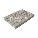 Тротуарная плитка Лукано, аляска на камне, 6 см