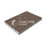 Тротуарная плитка Лукано, коричневая на камне, 6 см