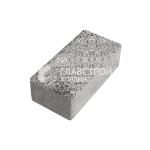 Тротуарная плитка Прямоугольник 50х25х6 см, антрацит на камне